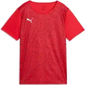 Puma Garçons, T-shirt de sport, individualRISE Graphic Jersey jr (116), Rouge, 116