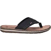 Rieker Chaussures de ville pour hommes, pantoufles, sandales, couleur noire, style décontracté
