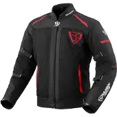 MUGENRACE Fuggire-A Veste Textile Noir Rouge Taille 3XL