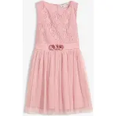 Bonprix Robe midi en dentelle et tulle