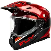 FLY Racing Trekker Kryptek Conceal, casque d aventure ,Noir/Rouge ,M