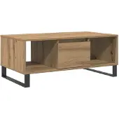 vidaXL Table basse Artisan-Chêne 90x50x36,5 cm Bois composite