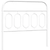 vidaXL Tête de lit de rechange en métal blanc 107 cm