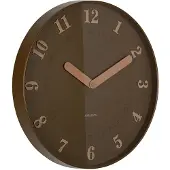 Karlsson - Horloge murale Amena - Marron - 40x40x40cm