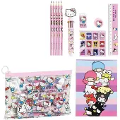Cerdá - Zestaw papierniczy Hello Kitty, akcesoria premium do szkoły i biura