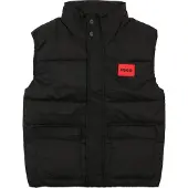 HUGO Veste sans manches avec logo pour enfant