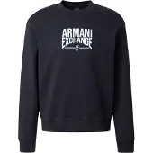 Armani Exchange Sweat-shirt marine / bleu ciel / blanc
