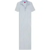 HUGO Robe vanisée en côtes avec logo revisité