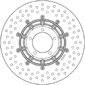 Brembo S.p.A. Disque de frein Serie Oro rond flottant