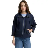 Tom Tailor Veste de survêtement bleu foncé