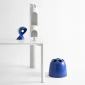 Artemide Lampe de Table , Dalú, Bleu, Salon / séjour, Plastique, Design