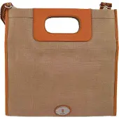Fossil Wmns Sac à bandoulière Key-per Slim Fold Sac Marron