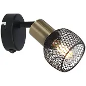 Globo Lampe murale Fiastra noir avec maille
