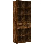 vidaXL Highboard chêne fumé 70x42,5x185 cm Bois composite