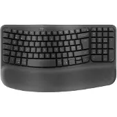 Logitech 920-012327, Taille complète (100%), Sans fil, RF Wireless + Bluetooth, Membrane Key Switch, QWERTZ, Graphite