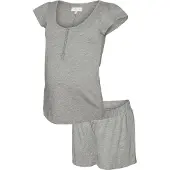 Mamalicious Mira Lgm Lia Cap Maternity Pyjama Gris XL Femme