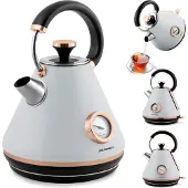 Berdsen Bouilloire électrique Théière Sélection de la température 1,7L BD-701 gris