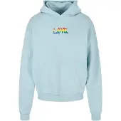 Mc Clothes Sweat-shirt 'Love Teddy' bleu clair / vert / noir