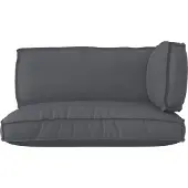 vidaXL Set de coussins de palette 3 pcs Anthracite Tissu Oxford