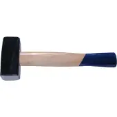 SW-Stahl 50203L Marteau-pilon 1500g I Marteau-pilon forgé avec manche en bois I Marteau-pilon 1,5kg poids de la tête I Marteau de tailleur de pierre petit I Marteau lourd 1500g