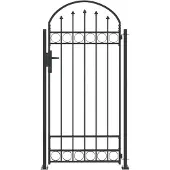 vidaXL Porte de Clôture Gris 102 x 200 cm Acier