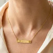 Yoursurprise Collier avec prénom - Or