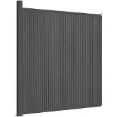vidaXL Élément de clôture Gris 173x186 cm WPC