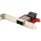 StarTech.com Adaptateur Mini SAS 2x SFF-8643 interne vers 2x SFF-8644 externe avec supports - 12 Gb/s - panneau interne vers externe SAS