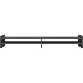 vidaXL Support d'écran Gris 100x27x15 cm Pin massif