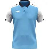 Jako Polo Uni Dynamic - 6370, Couleur:bleu ciel/blanc/marine, Taille:L