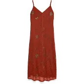 Vero Moda Robe de cocktail 'VMCara' rouille / bronze