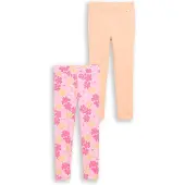Tom Tailor Leggings pêche / rose / rose clair / blanc