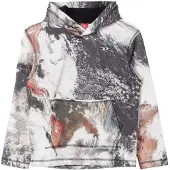Diesel Sweat 'Felpa cappuccio multicolor per bambino' mélange de couleurs