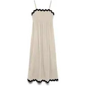 Vero Moda Robe 'VMJenna' beige / noir