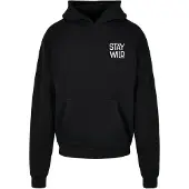 Mc Clothes Sweat-shirt 'Stay Wild' noir / blanc