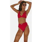 Lipsy Hauts de bikini rouge