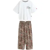 Rockett St George Pyjama moka / rouge sang / noir / blanc