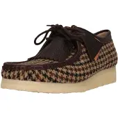 Clarks Chaussure à lacets 'Wallabee' beige / chocolat