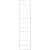 vidaXL Porte-serviette Blanc 24x12x96 cm Acier