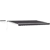 vidaXL Store électrique rétractable Blanc, Gris, Anthracite 4 x 3 m