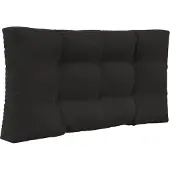 vidaXL Coussin De Canapé D'extérieur 2 Pcs Noir Polyester