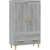 vidaXL Highboard Gris Sonoma 70x31x115 cm Bois composite