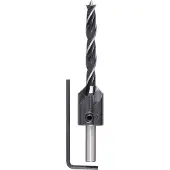 Bosch 2608596394 - Mèche hélicoïdales à bois avec fraise à lamer 7 x 60 x 105 mm