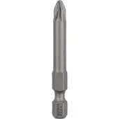 Bosch Accesorios Pz2 E 49 Mm Screwdriver Cross-shaped Bit 25 Units Argenté