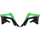 Cemoto Kawasaki Kx450f 12-15 Radiator Shrouds Vert,Noir