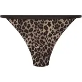 Hunkemoller String marron / noir