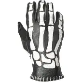 John Doe Skeletor, gants ,Noir/Blanc ,XXL