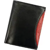 Rovicky Portefeuille homme richement garni en cuir naturel grainé RFID -
