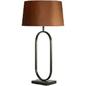 Searchlight Lampe de table Modish Noir avec capuche orange