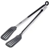 Westmark Pince à servir Comfort Silicone Maxi, 34cm, Couverts de service, Argent, Gris
